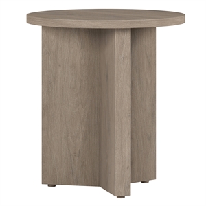 Pemberly Row Contemporary 20&quot Antiqued Gray Oak MDF Side Table