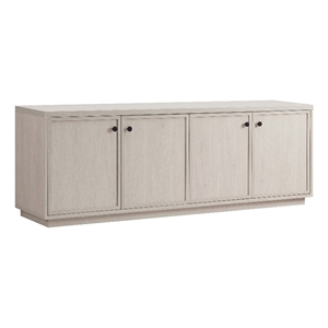 Pemberly Row Classic Transitional 69.63&quot Alder White MDF TV Stand