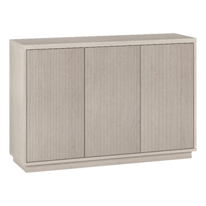Pemberly Row Contemporary 47.5&quot Alder White MDF Buffet Table