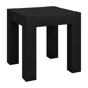 Pemberly Row Modern / Contemporary 22&quot Black Grain MDF Side Table