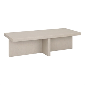 Pemberly Row Scandinavian Contemporary 54&quot Alder White MDF Coffee Table