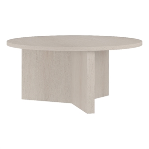 Pemberly Row Scandinavian Contemporary 36&quot Alder White MDF Coffee Table