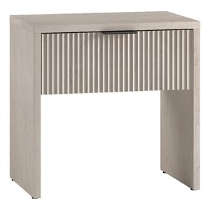 Pemberly Row Modern / Contemporary 23.63&quot Alder White MDF Nightstand
