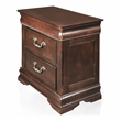 Pemberly Row 2pc Cherry Solid Wood Panel Bedroom Set - King + Nightstand