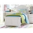 Pemberly Row Modern Farmhouse White Wood Twin Panel Headboard