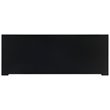 Pemberly Row Contemporary 3 Drawer Accent Chest in Black Finish