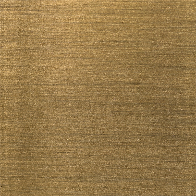 Pemberly Row Modern Rectangle Coffee Table in Brass and Gold with Mirrored Shelf