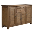 Pemberly Row Traditional Wood Dining Server in Reclaimed Natural