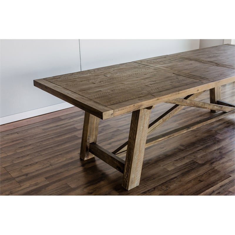 Pemberly Row Extension Dining Table in Weathered Natural (Brown)