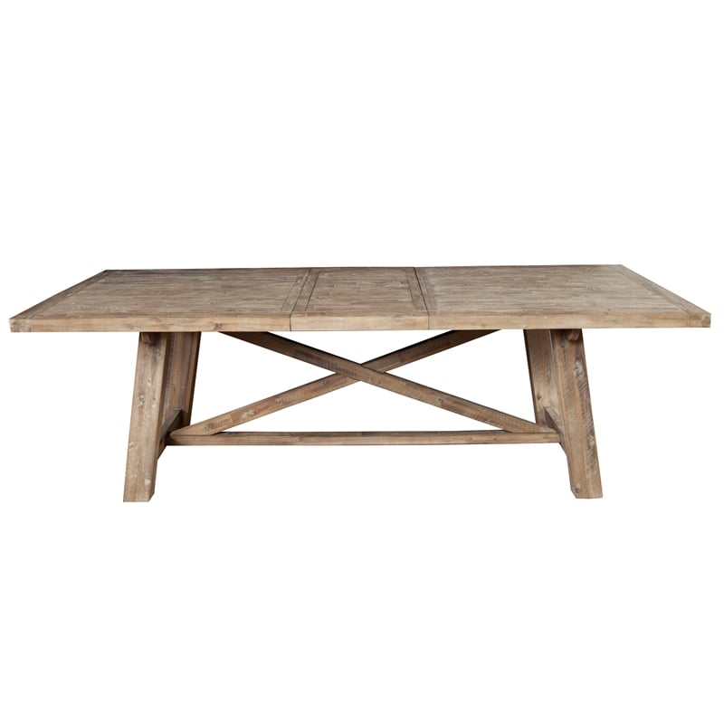 Pemberly Row Extension Dining Table in Weathered Natural (Brown)