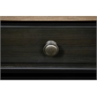 Pemberly Row Wood Coffee Table in Antique Oak and Matte Black