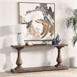 Pemberley Row Reclaimed Pine Rustic Brown Console Table Rectangular Hand-Carved 71
