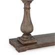 Pemberley Row Reclaimed Pine Rustic Brown Console Table Rectangular Hand-Carved 71