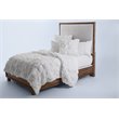 Pemberly Row 5-piece Flower Cotton Queen Comforter Set in White