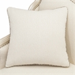 Pemberly Row Traditional Boucle Sofa in French Vanilla/Classic Pearl