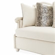 Pemberly Row Traditional Boucle Sofa in French Vanilla/Classic Pearl