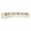 Pemberly Row Traditional Boucle Sofa in French Vanilla/Classic Pearl