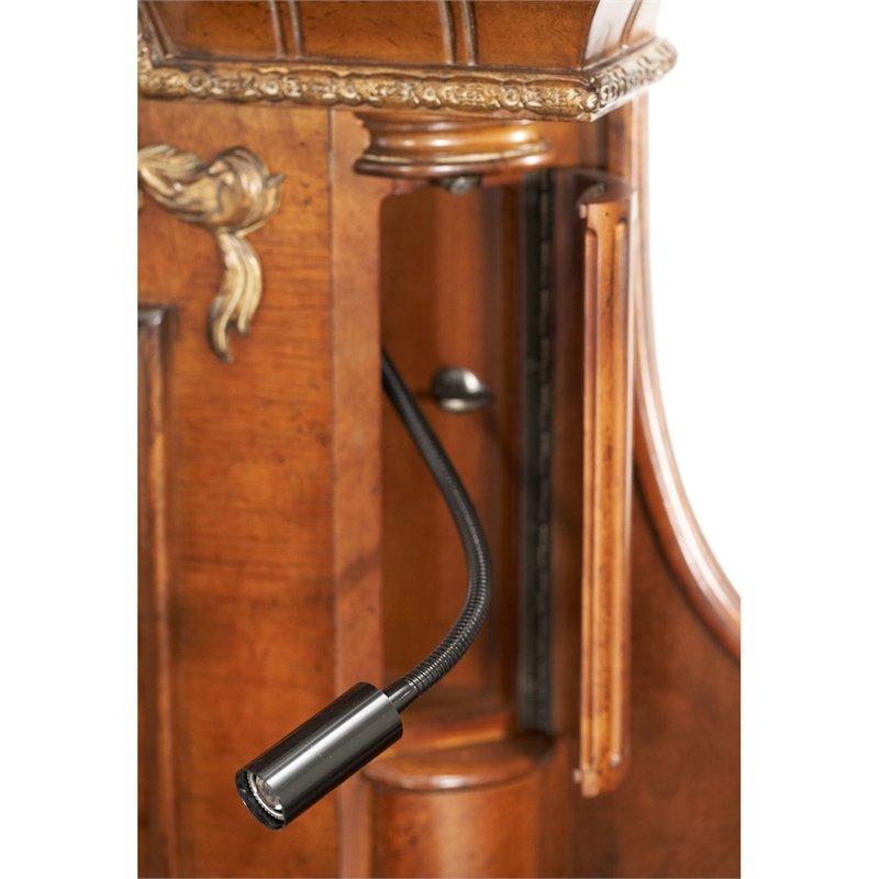 Pemberly Row California King Wood Canopy Bed in Classic Chestnut