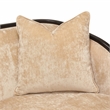 Pemberly Row Transitional Chenille Sofa in Honey/Dark Espresso
