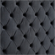 Pemberly Row Modern King Size Velvet Upholstered Bed in Black