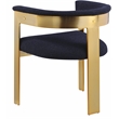Pemberly Row Contemporary Navy Boucle Fabric Dining Chair (Set of 2)