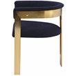 Pemberly Row Contemporary Navy Boucle Fabric Dining Chair (Set of 2)