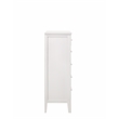 Pemberly Row Contemporary 5-Piece Wood King Bedroom Set in White