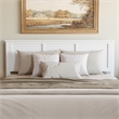 Pemberly Row Madison King Wood Platform Bed  and Drawers in White