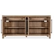 Pemberly Row Transitional Wood Buffet in Light Natural Finish