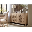 Pemberly Row Transitional Wood Buffet in Light Natural Finish