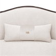 Pemberly Row Transitional 3-Piece Chenille Sofa in Linen/Warm Pecan