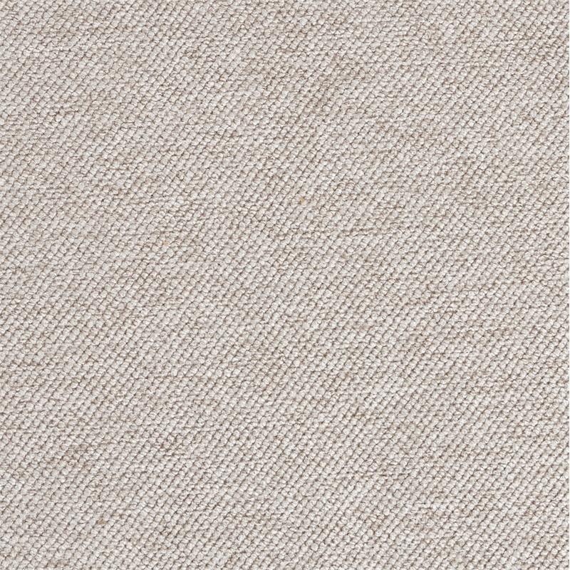 Pemberly Row Transitional Chenille Sofa in Linen/Warm Pecan Finish