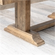 Pemberly Row Reclaimed Pine Wood Extendable Dining Table in Aged Pine