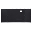 Pemberly Row Velvet Upholstered Queen Platform Bed with Wings in Black