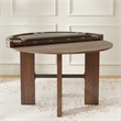 Pemberly Row Dining & Poker Foldable 5-piece Set with Black Faux Leather Insert