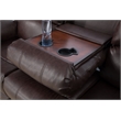 Pemberly Row Contemporary 3-Pieces Faux Leather Recliner Sofa Set in Espresso