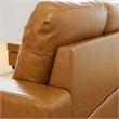 Pemberly Row Contemporary Left-Facing Sectional & Ottoman in Ginger