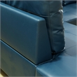 Pemberly Row Contemporary Left-Facing Sectional & Ottoman in Forest Green