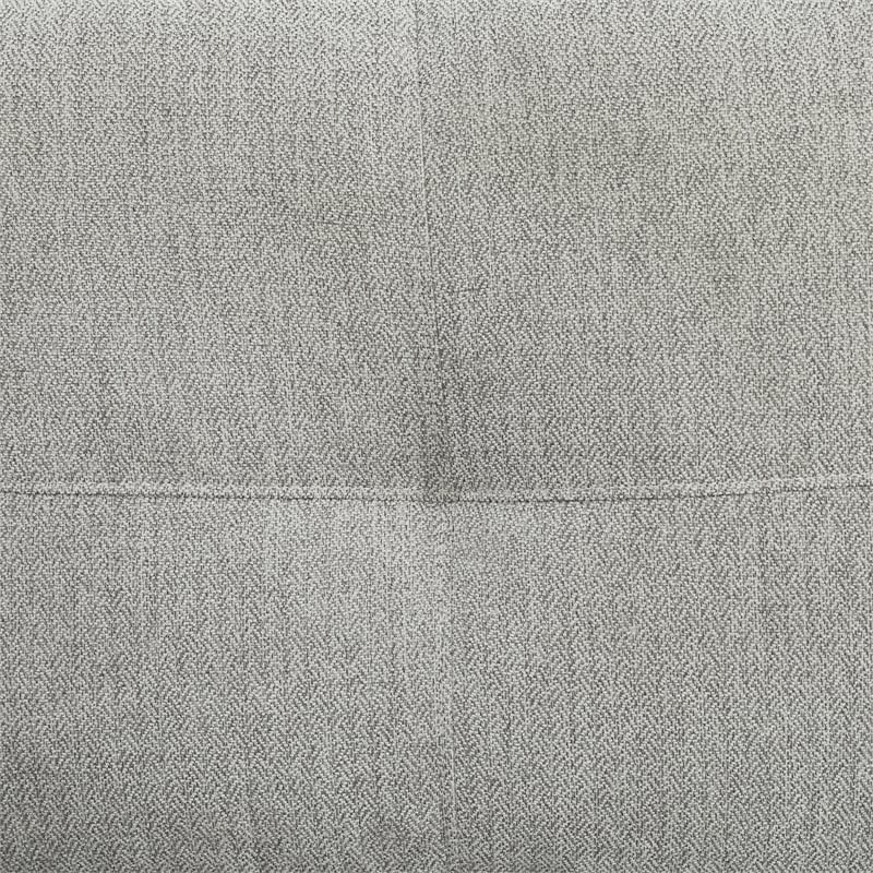 Pemberly Row Contemporary Flannelette Fabric Left Facing Sectional in Gray