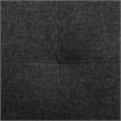 Pemberly Row Contemporary Linen Fabric Left Facing Sectional in Black/Gray