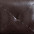 Pemberly Row Contemporary Faux Leather Right Facing Sectional in Brown