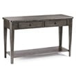 Pemberly Row Contemporary Solid Wood Sofa Table in Gray Finish