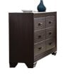 Pemberly Row Set of 2 Wood 6-Drawer Dresser & Eastern King Panel Bed in Cocoa