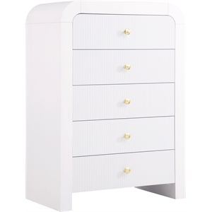 Pemberly Row Modern / Contemporary White Chest - 34&quotW x 19&quotD x 48&quotH