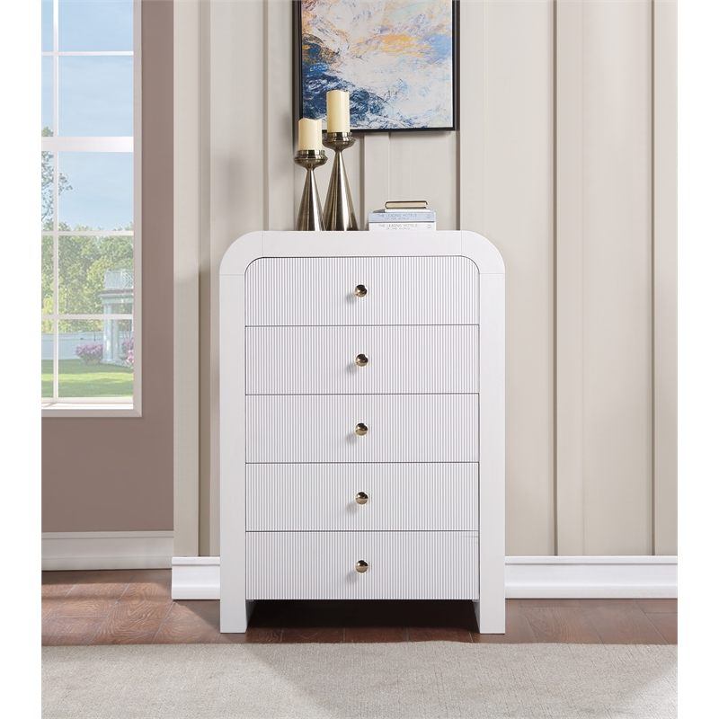 Pemberly Row Modern / Contemporary White Chest - 34
