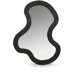 Pemberly Row Contemporary Black Mirror - 28&quotW x 2.5&quotD x 38&quotH