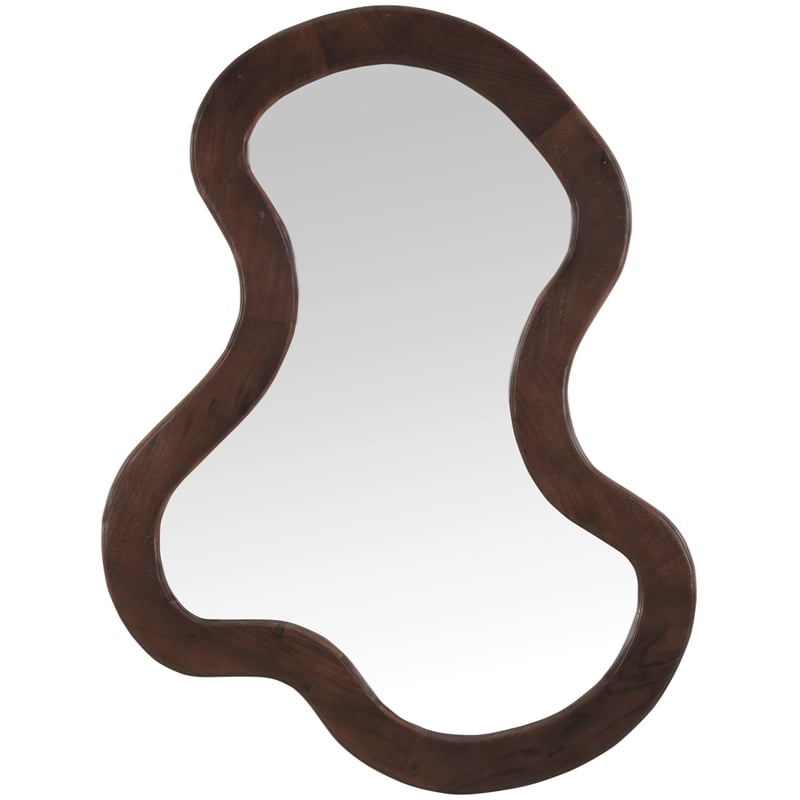 Pemberly Row Contemporary Brown Mirror - 28