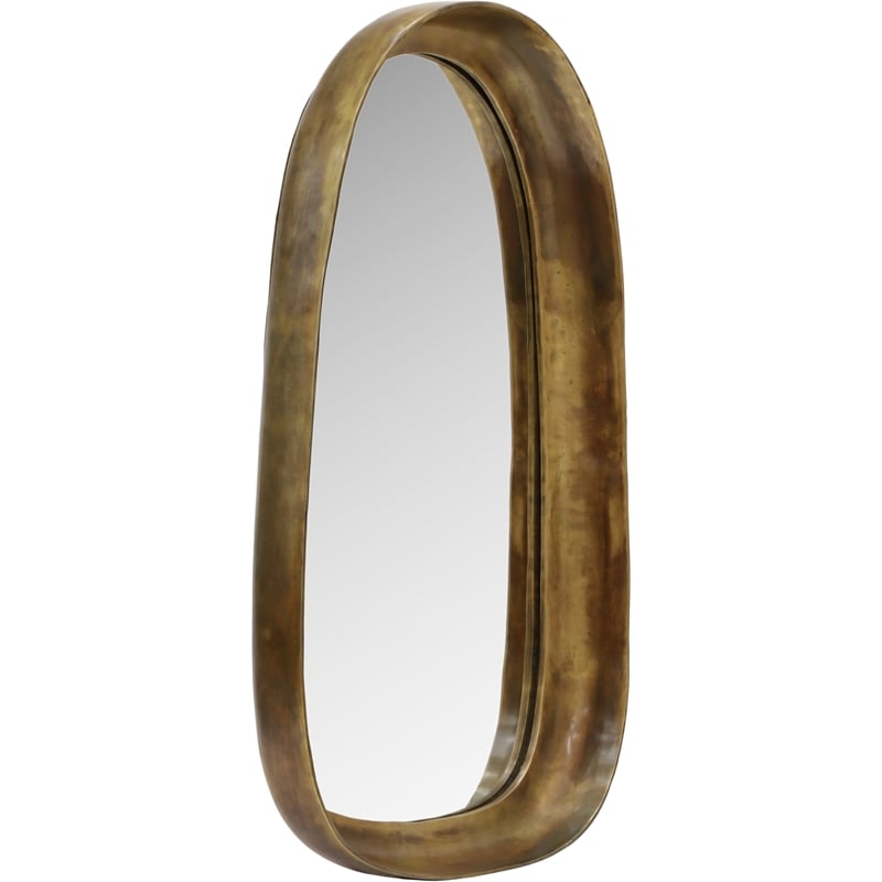 Pemberly Row Modern / Contemporary Brass Mirror - 24