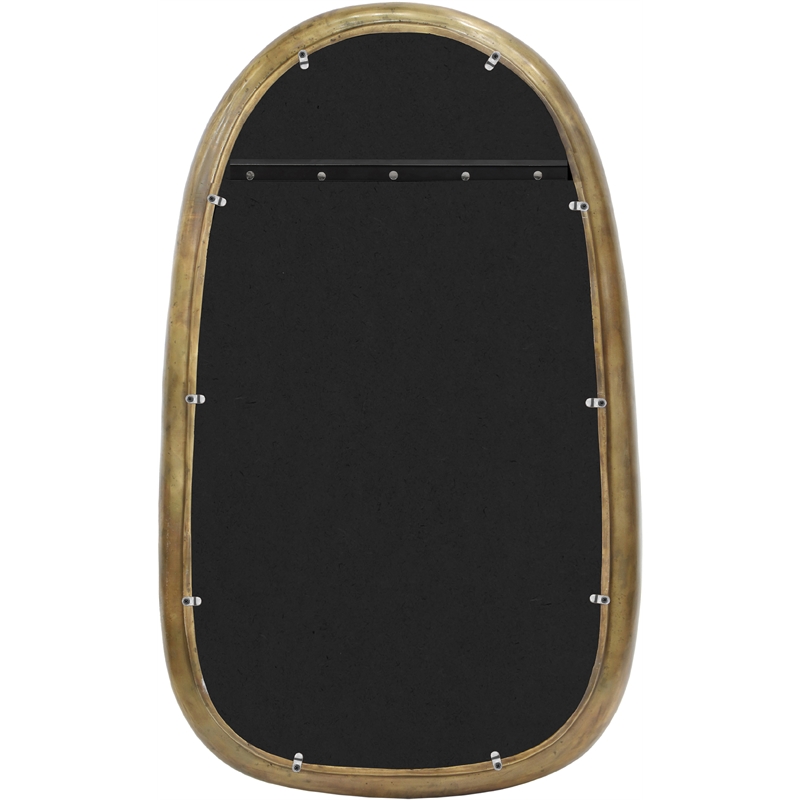 Pemberly Row Modern / Contemporary Brass Mirror - 24