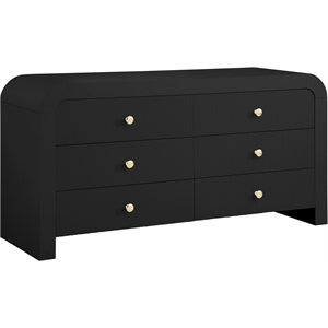 Pemberly Row Contemporary Black Dresser - 31.5&quotH x 62&quotW x 19&quotD